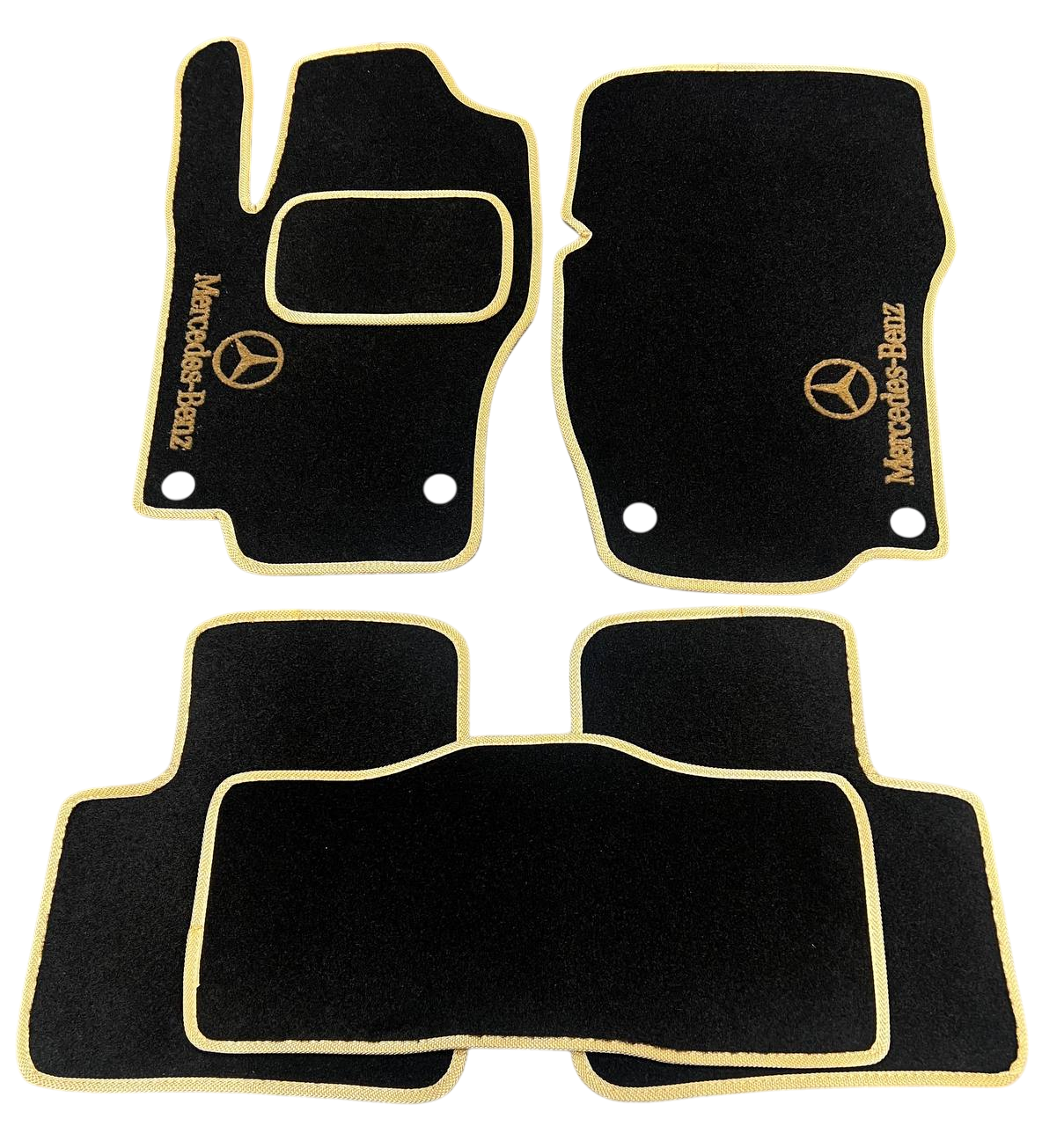 Килимки в салон ворсові для Mercedes GL/ML164 2006-2012 5 місць BLCCR1348 5 шт. Чорний (27327272)