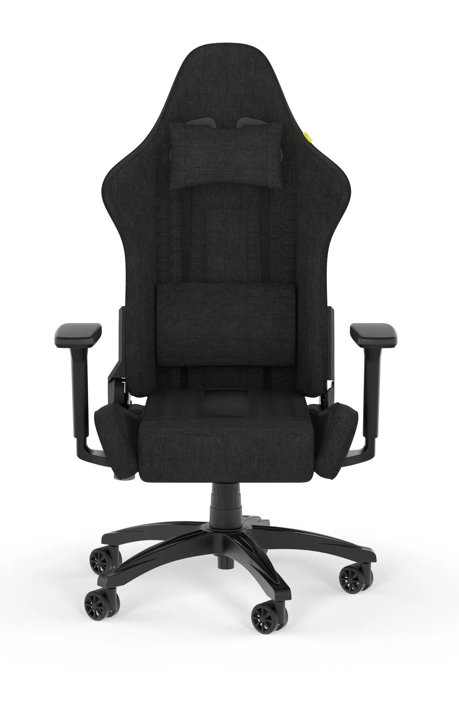 Крісло комп'ютерне для геймера Corsair TC100 Relaxed Fabric Black (513771)