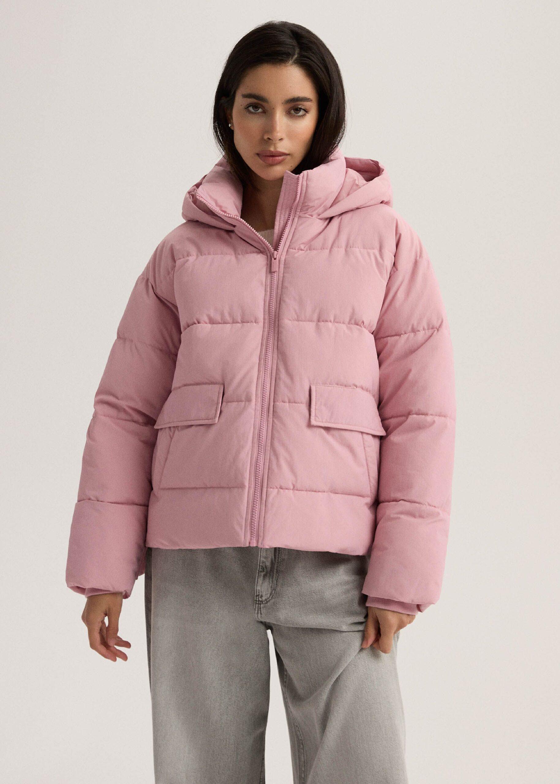 Куртка женская оверсайз Diverse BISCOTTA 255 стеганая M Розовый (5905384201003)