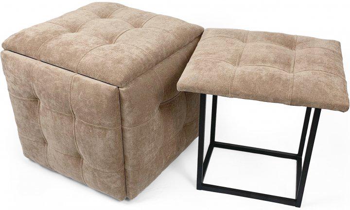 Пуф трансформер Luxury KADIS 5в1 Темно бежевый (9356738) - фото 4 Пуф трансформер Luxury KADIS 5в1 Темно бежевый (9356738) - фото 4