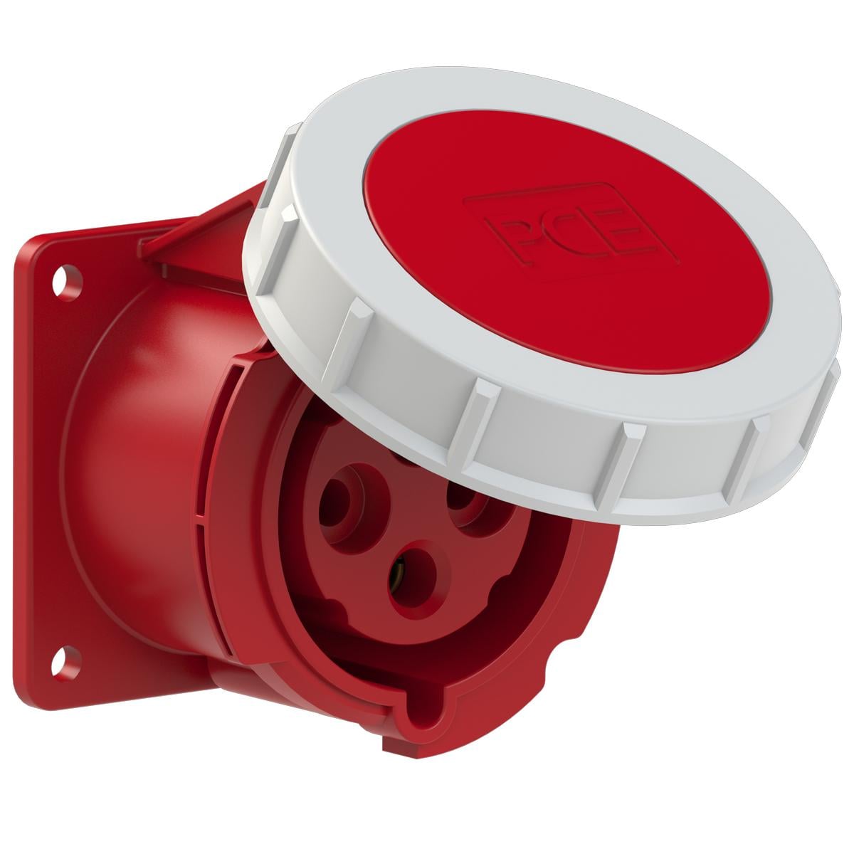 Силова розетка вбудована PCE 3P+E IP67 32A 400V (3242-6)