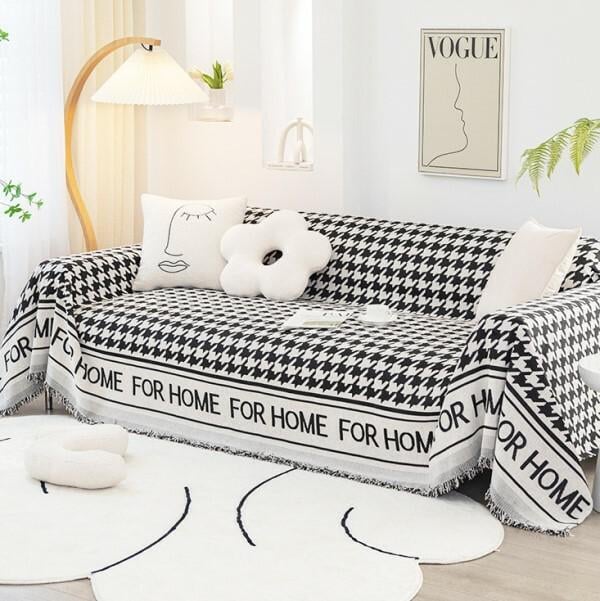 Плед-покрывало на кровать/диван C00435-4 180х130 см Черный Плед-покрывало на кровать/диван C00435-4 180х130 см Черный