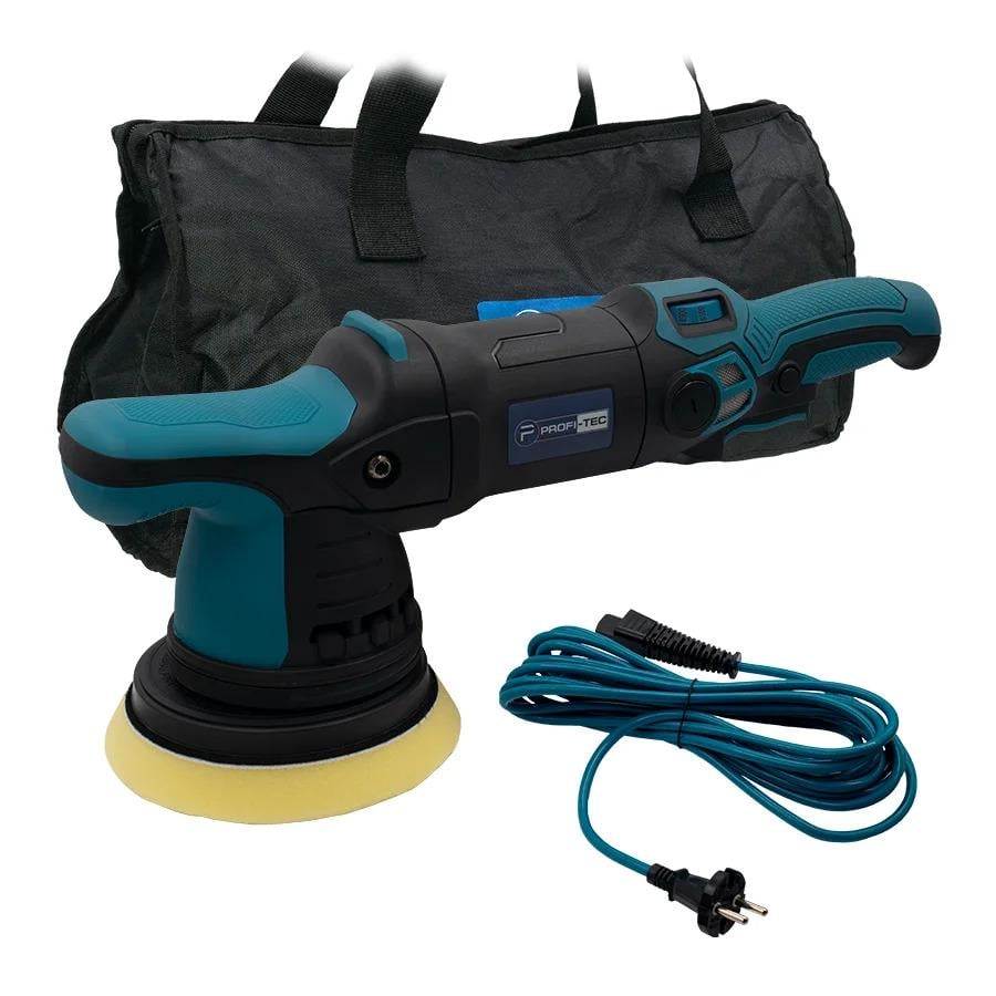 Полировальная эксцентриковая машина PROFI-TEC PPM-1215DA 1200 Вт/диск 125 мм/ход 15 мм/6 скоростей/6 м/сумка (LO-06592)
