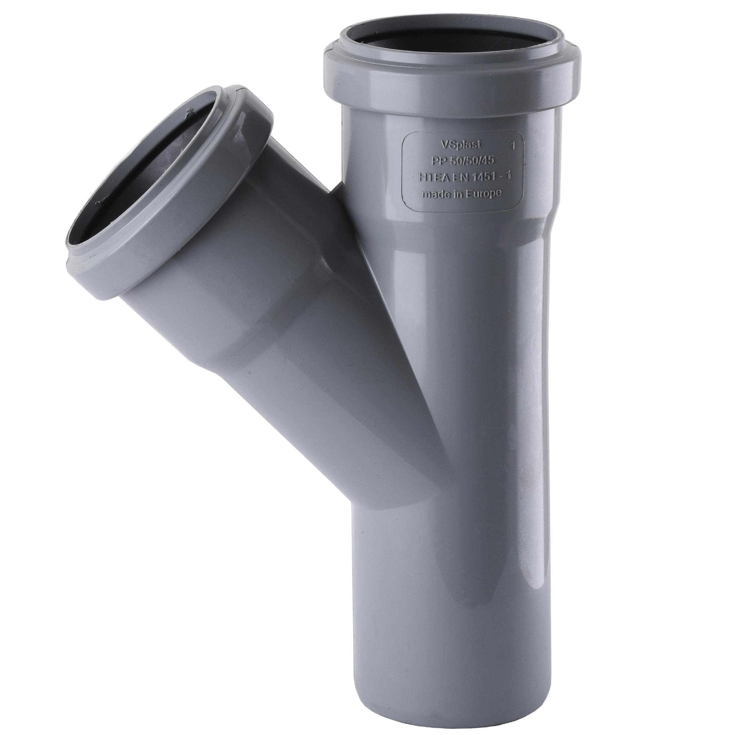 Тройник VSplast 50х50х45° (000016347)