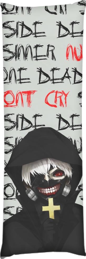 Подушка дакимакура Tokyo Ghoul Gray 60x180 см (14107242)