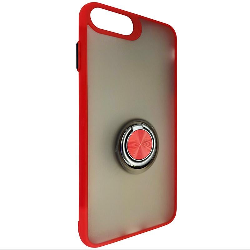Чохол Totu Copy Ring Case iPhone 6/7/8 Plus Red+Black (29caa1-466)