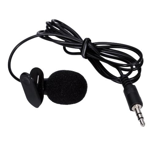 Микрофон петличный Lavalier 043MJH MicroPhone 3.5mm jack с зажимом Черный