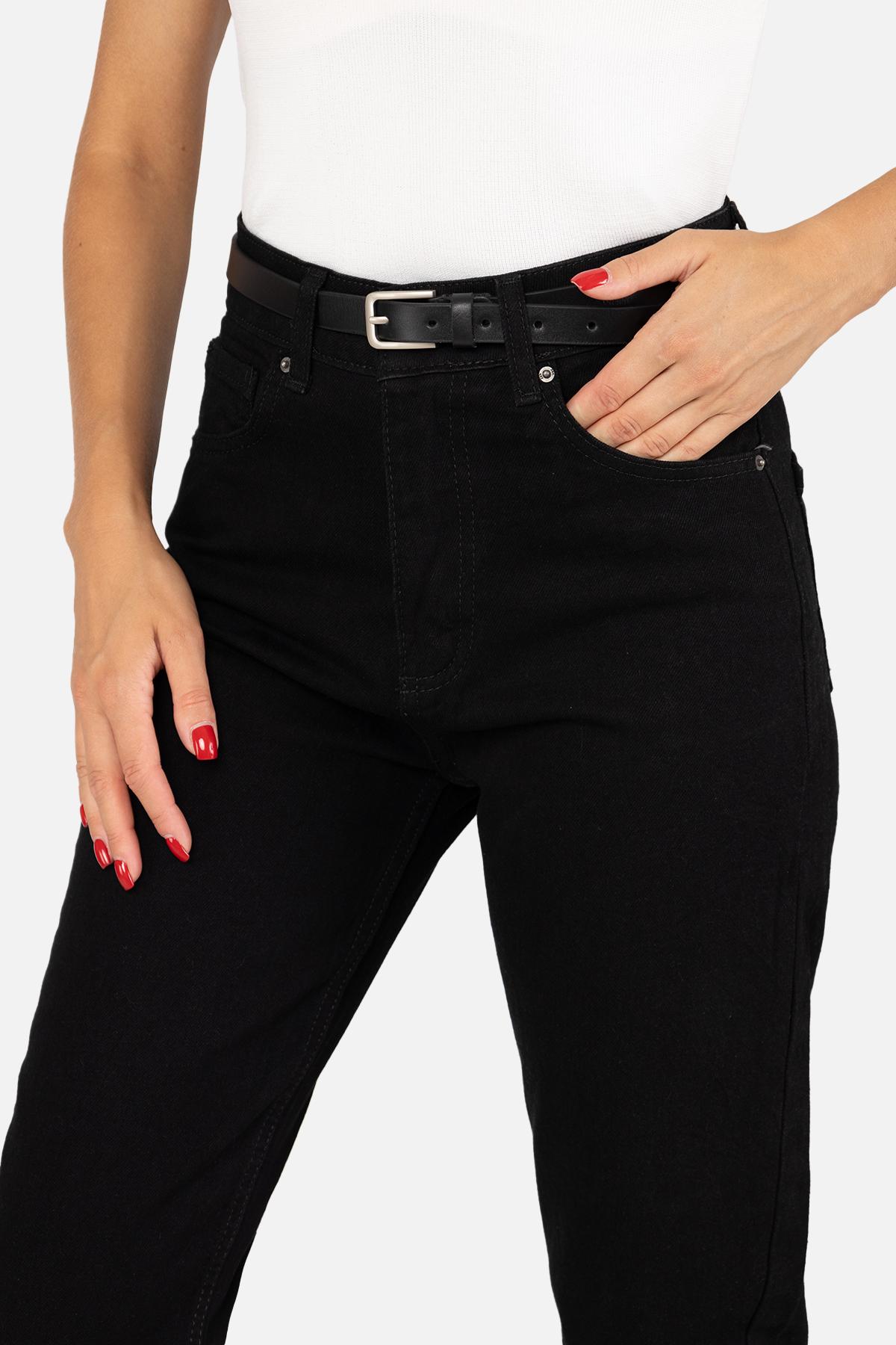 Джинсы женские Mom ЦБ-00255791 р. 46 Черный (SKT001008288) - фото 4 Джинсы женские Mom ЦБ-00255791 р. 46 Черный (SKT001008288) - фото 4