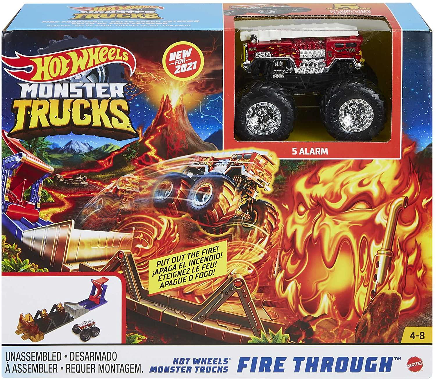 Игровой набор Hot Wheels Monster Trucks Fire Through (GYL12) - фото 4