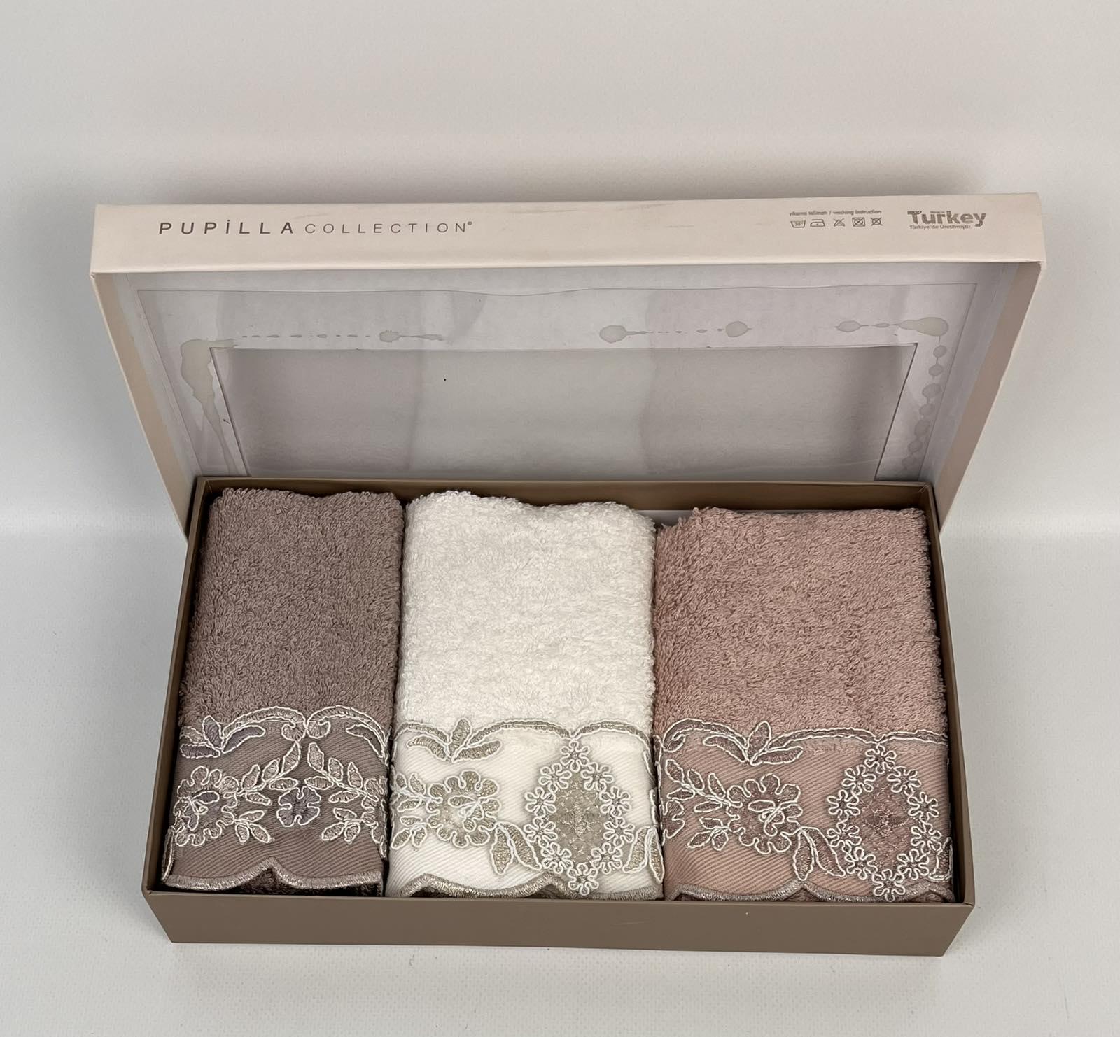 Набір рушників Pupilla Marta Model 2 3 шт. 30x50 см Різнокольоровий (CN29886)