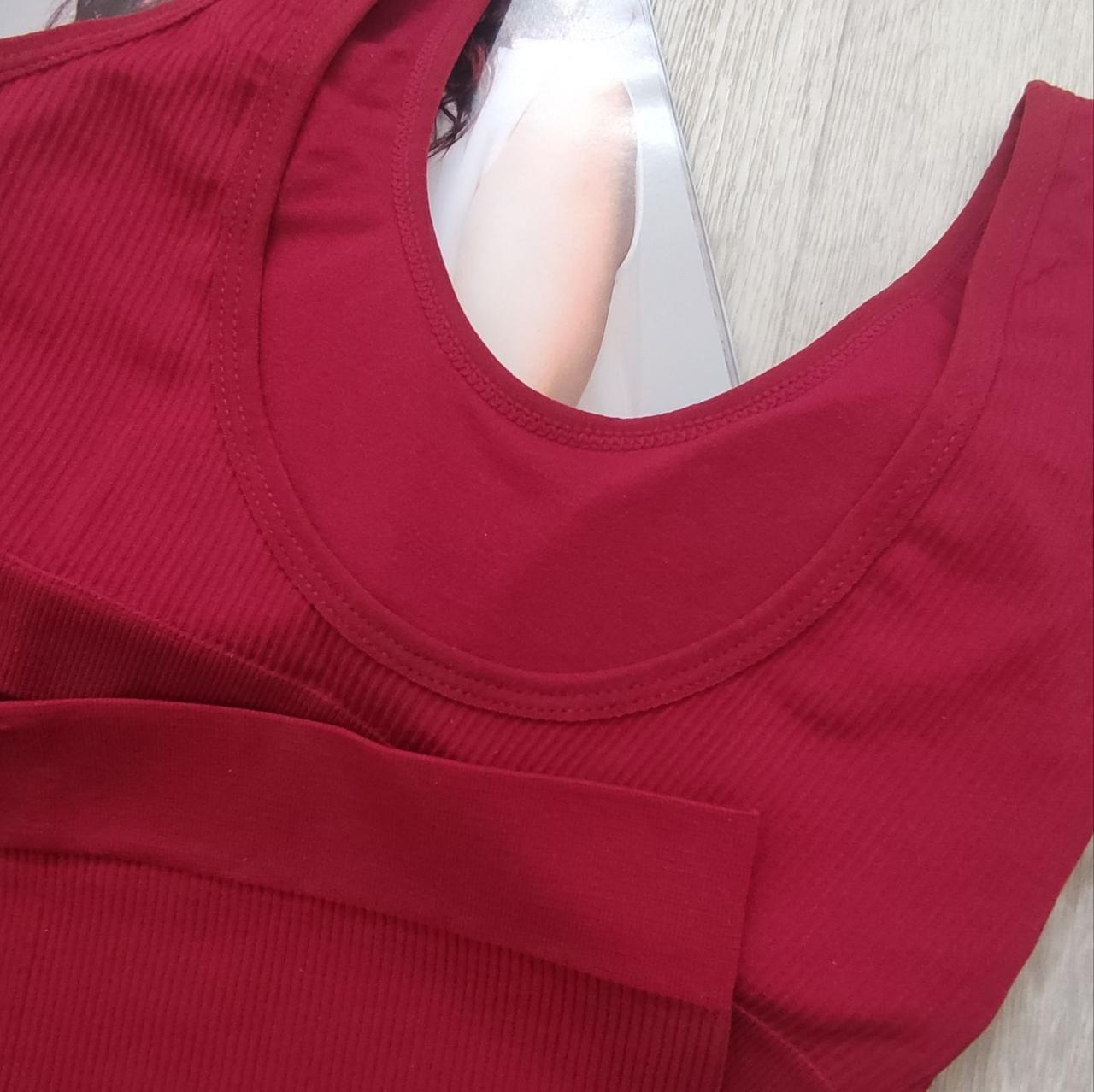 Комплект нижньої білизни в рубчик S/M Темно-пудровий (1440) - фото 5 Комплект нижньої білизни в рубчик S/M Темно-пудровий (1440) - фото 5