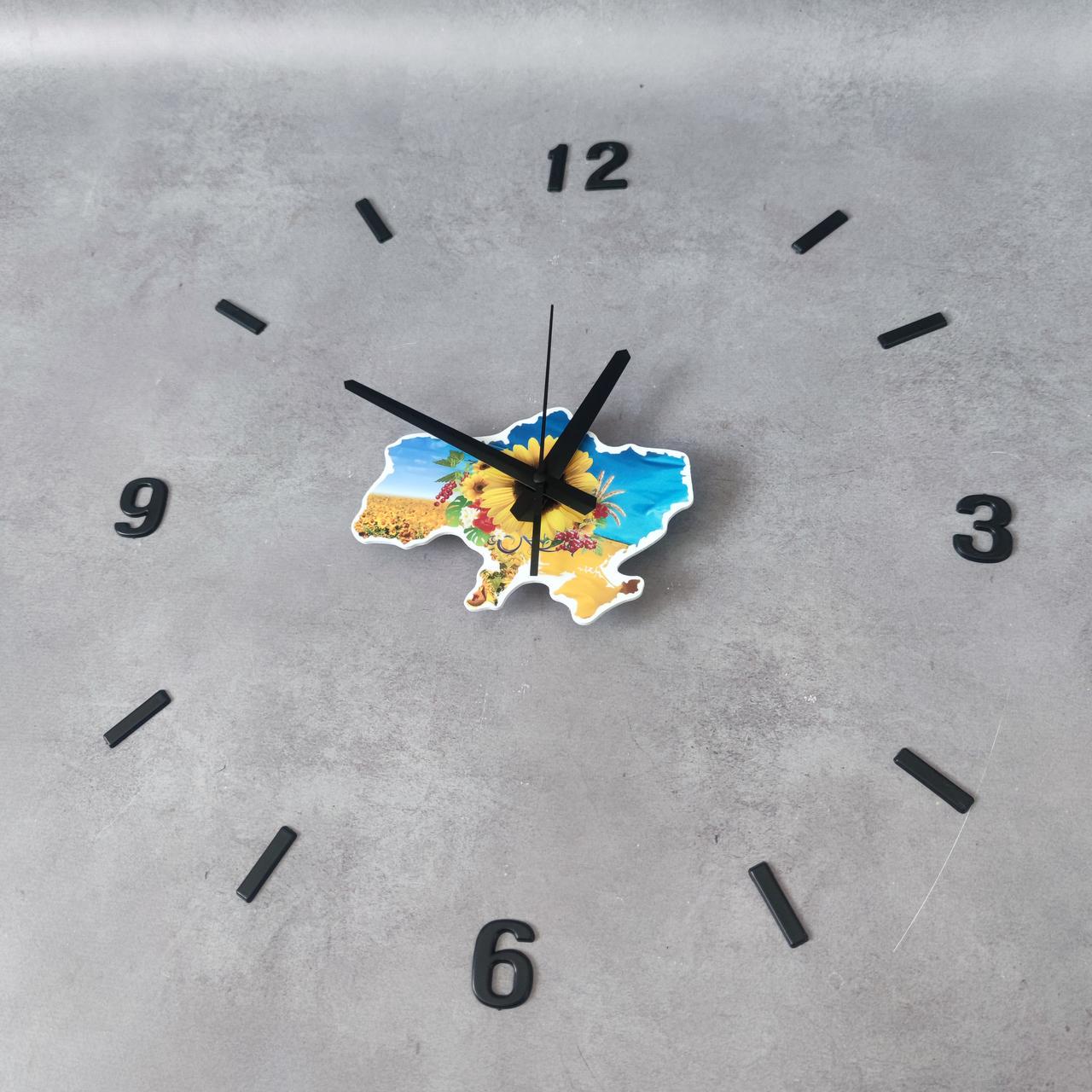 Годинник настінний 3D Карта України Чорний (2584896426) - фото 6 Годинник настінний 3D Карта України Чорний (2584896426) - фото 6