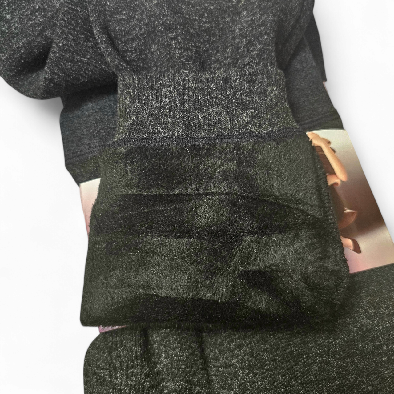 Термолосини жіночі ШУГУАН безшовні верблюжа вовна 5XL Чорний (2390915381) - фото 8