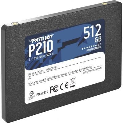 SSD-накопичувач Patriot P210 512GB 2,5" (P210S512G25) - фото 2 SSD-накопичувач Patriot P210 512GB 2,5" (P210S512G25) - фото 2