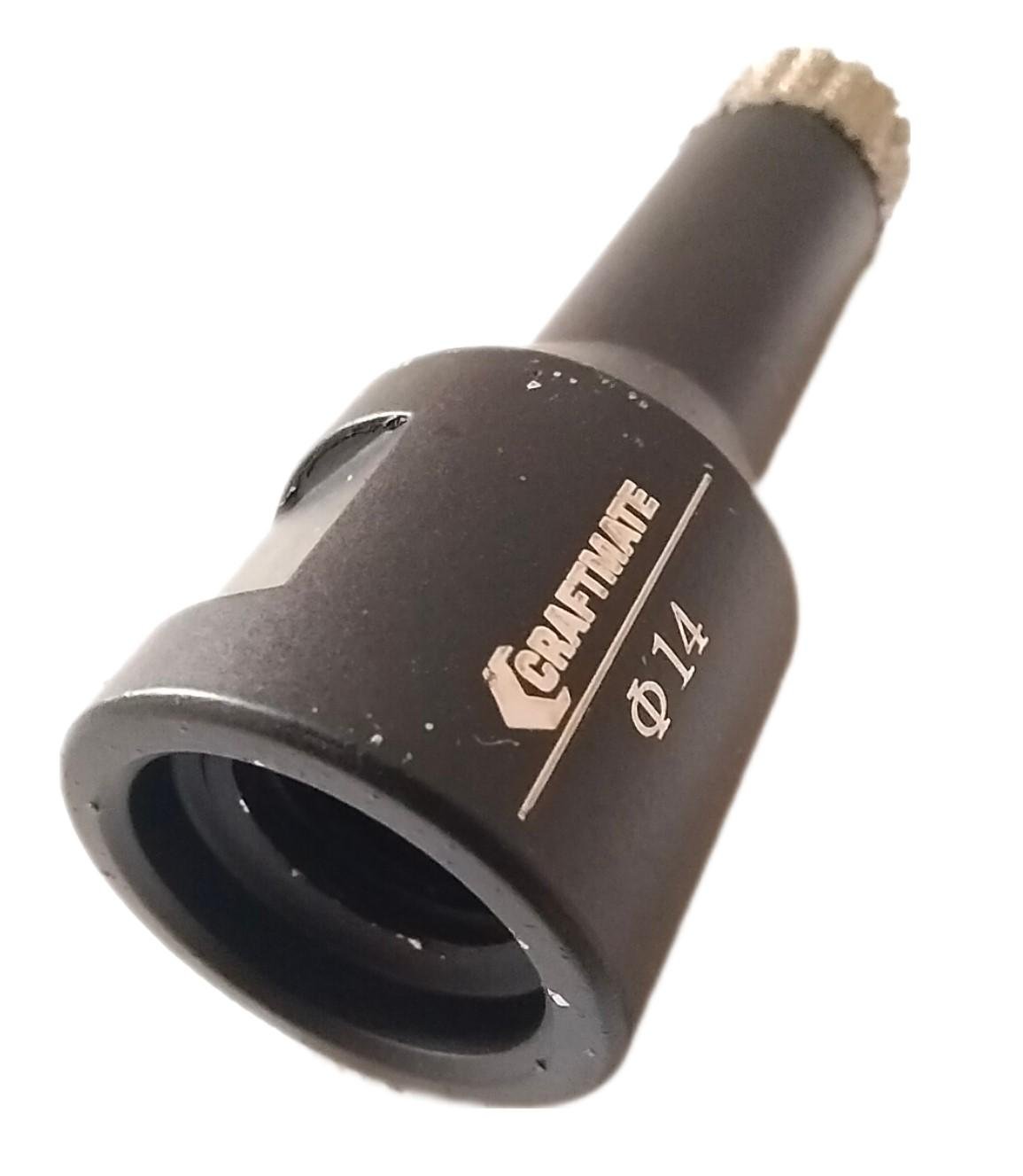 Коронка алмазная Craftmate 14 мм М14 сухое сверление для УШМ - фото 3 Коронка алмазная Craftmate 14 мм М14 сухое сверление для УШМ - фото 3