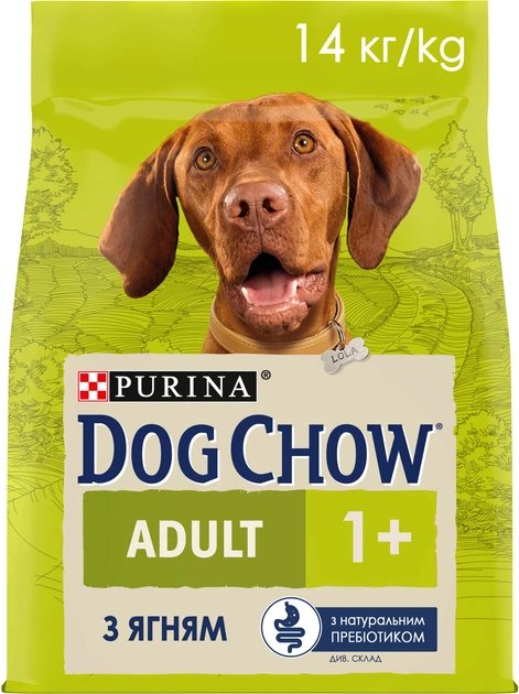 Корм сухий для дорослих собак Dog Chow з ягням 14 кг (87636)