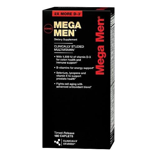Витаминно-минеральный комплекс для мужчин GNC Mega Men 180 Caplets