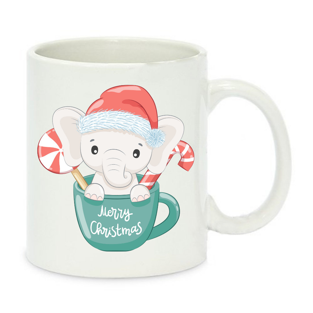 Чашка с принтом Слоник 330 мл Белый (001215)