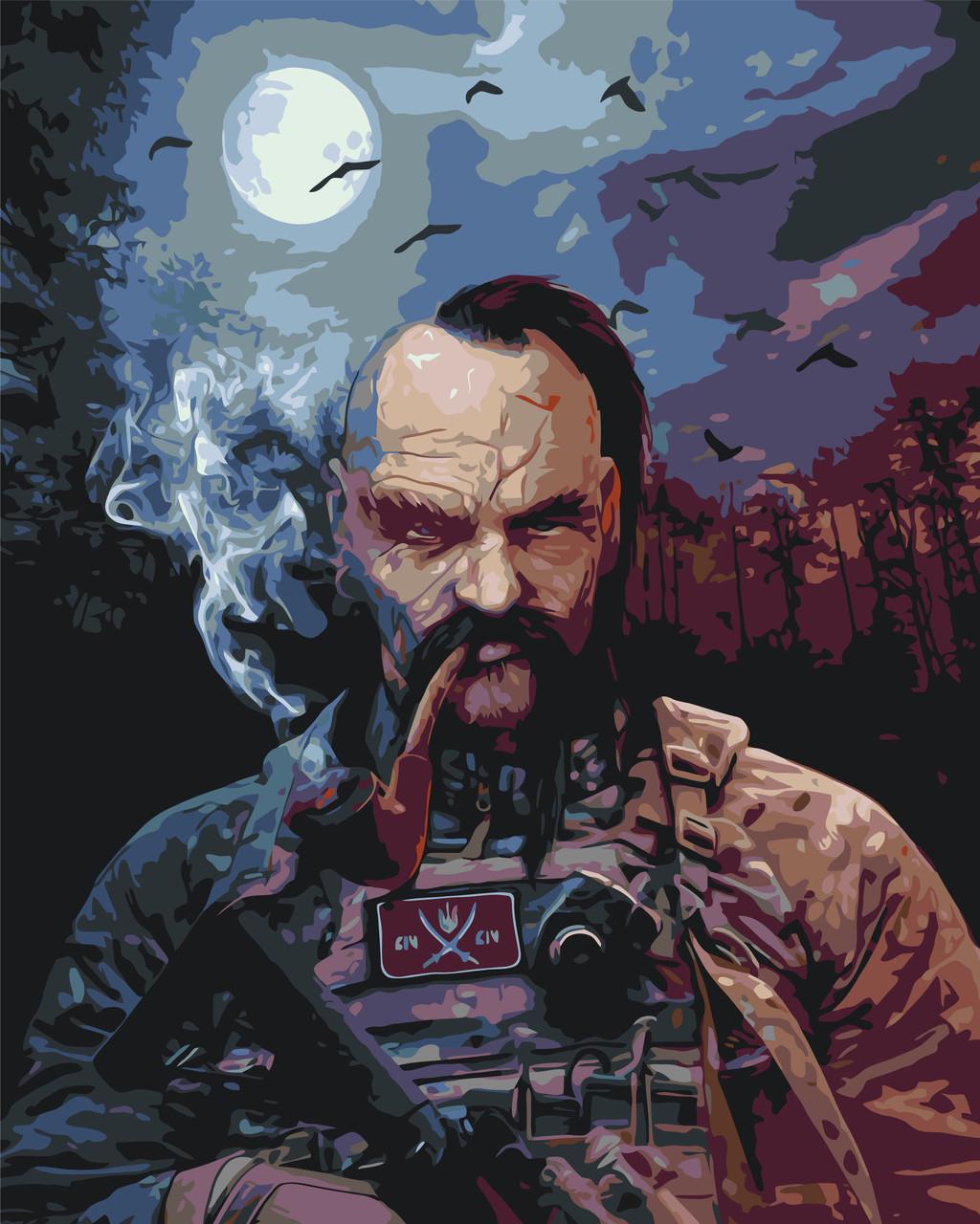 Картина по номерам ORIGAMI Патриотическая Казак ВСУ 40х50 см (LW3229)