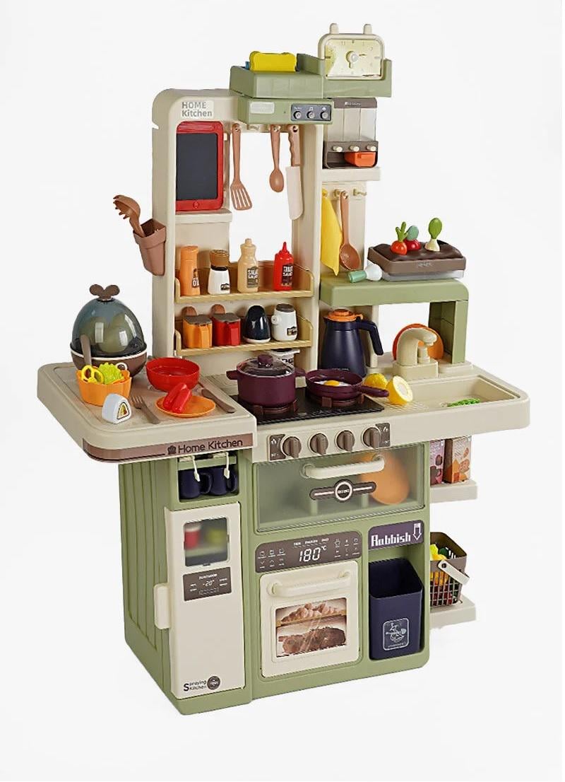 Игровая кухня TK Union Group 88 элементов/свет/звук/парогенератор Green/Beige (159064)