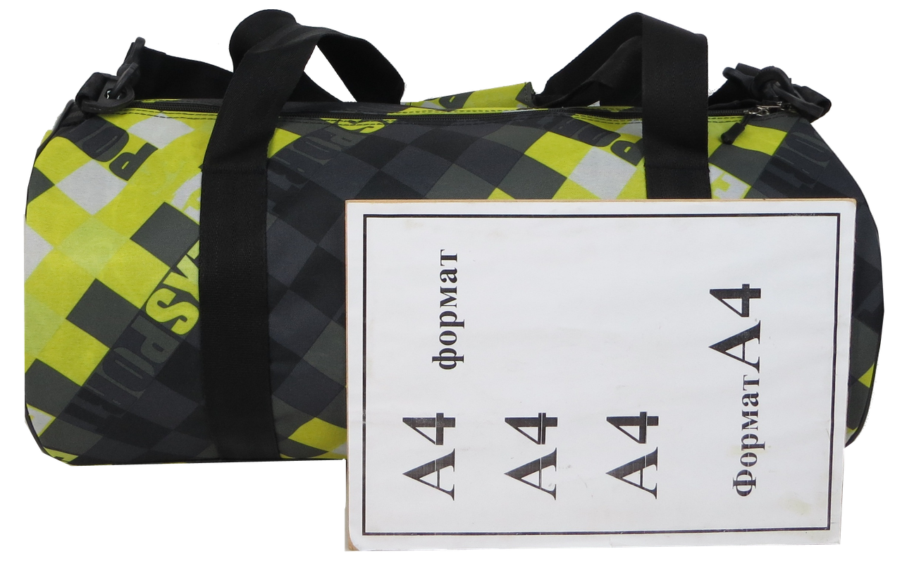 Сумка спортивная для тренировок Wallaby 28 л Салатовый с черным - фото 7