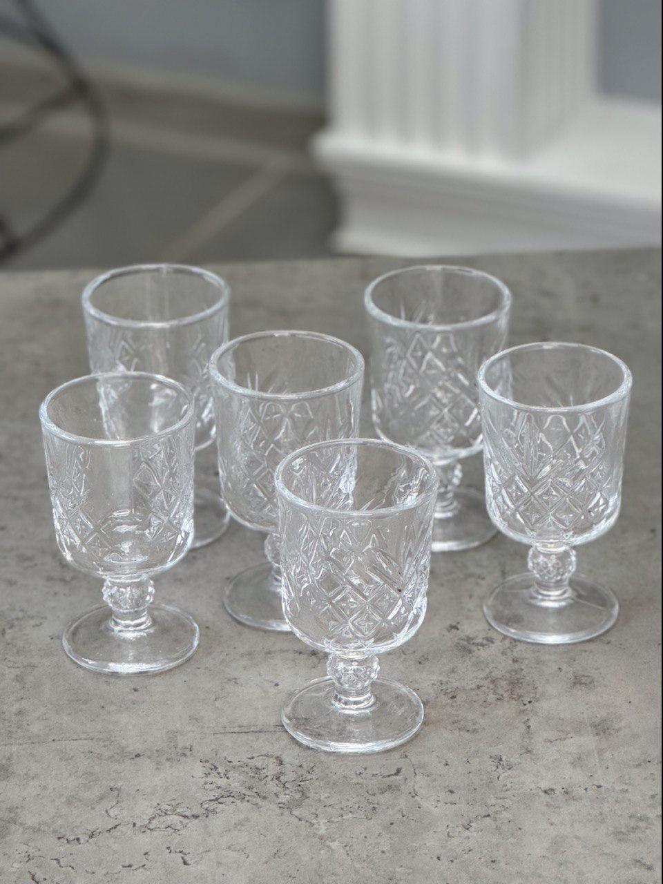 Набор рюмок на ножках F-207 60 мл 6 шт. Прозрачный (102-302) Набор рюмок на ножках F-207 60 мл 6 шт. Прозрачный (102-302)