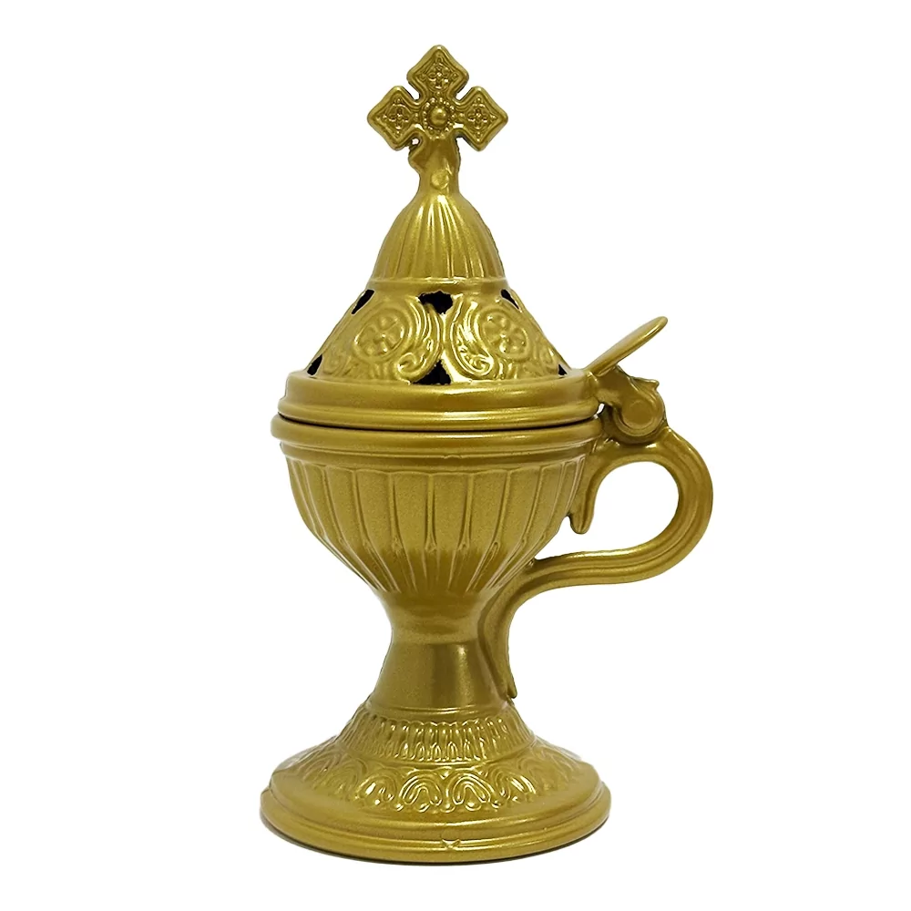 Кадильница металлическая 17 см Золотистый (ФР-00011847) - фото 1