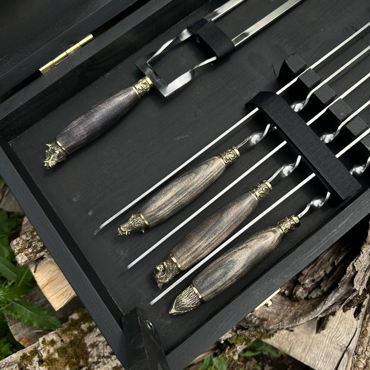 Набор шампуров Premium Sword для шашлыка и барбекю (19132905)