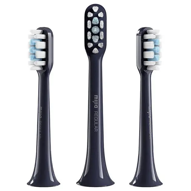 Насадки для зубной щетки Mijia Sonic Electric Toothbrush T301 T302 T501 Heads 3 Pack Standart BHR6695CN Black