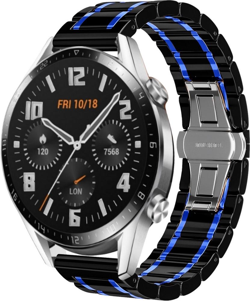 Ремешок керамический Ceramo для Huawei Watch GT 2 46 мм Black/Blue (28700-43)
