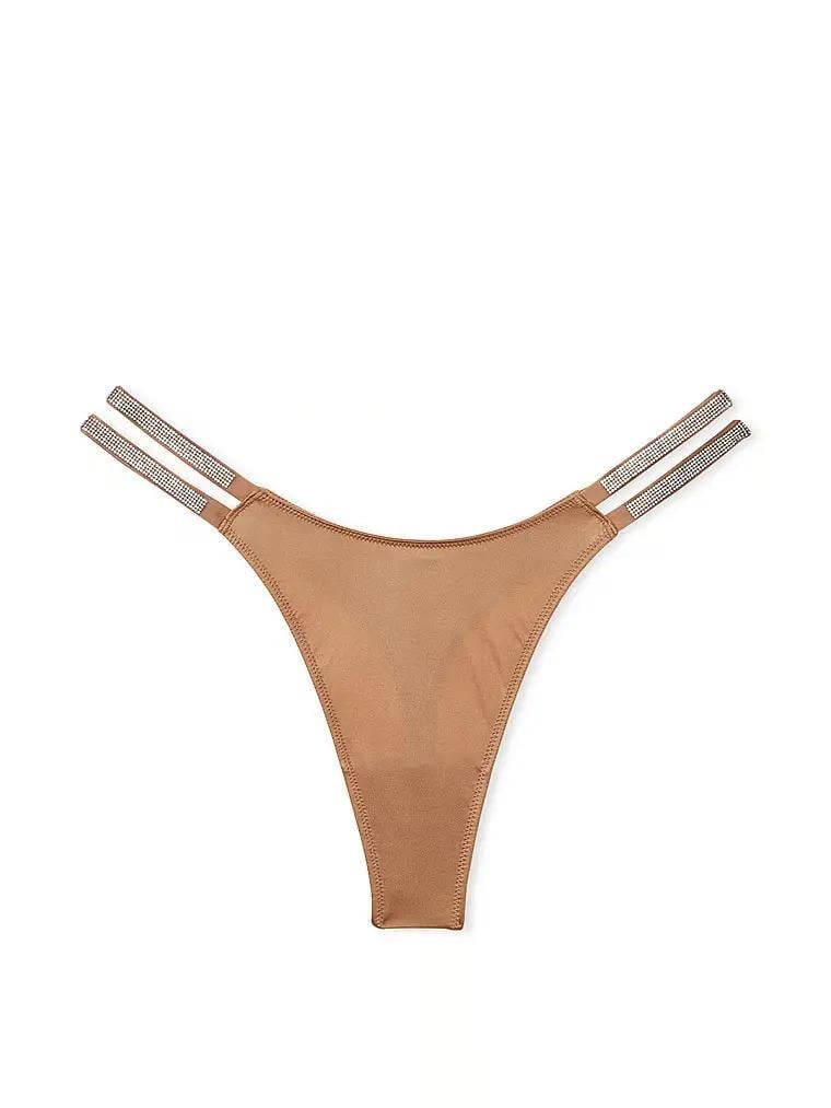 Трусики стринги Victoria's Secret Very Sexy Double Shine Thong Panty S Коричневый (26709824)