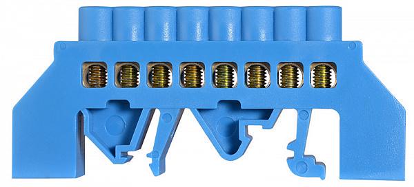Шина нулевая АСКО-Укрем ВС-3А 8 отверстий 6х9 мм медь в корпусном изоляторе универсальная (A0150120055)