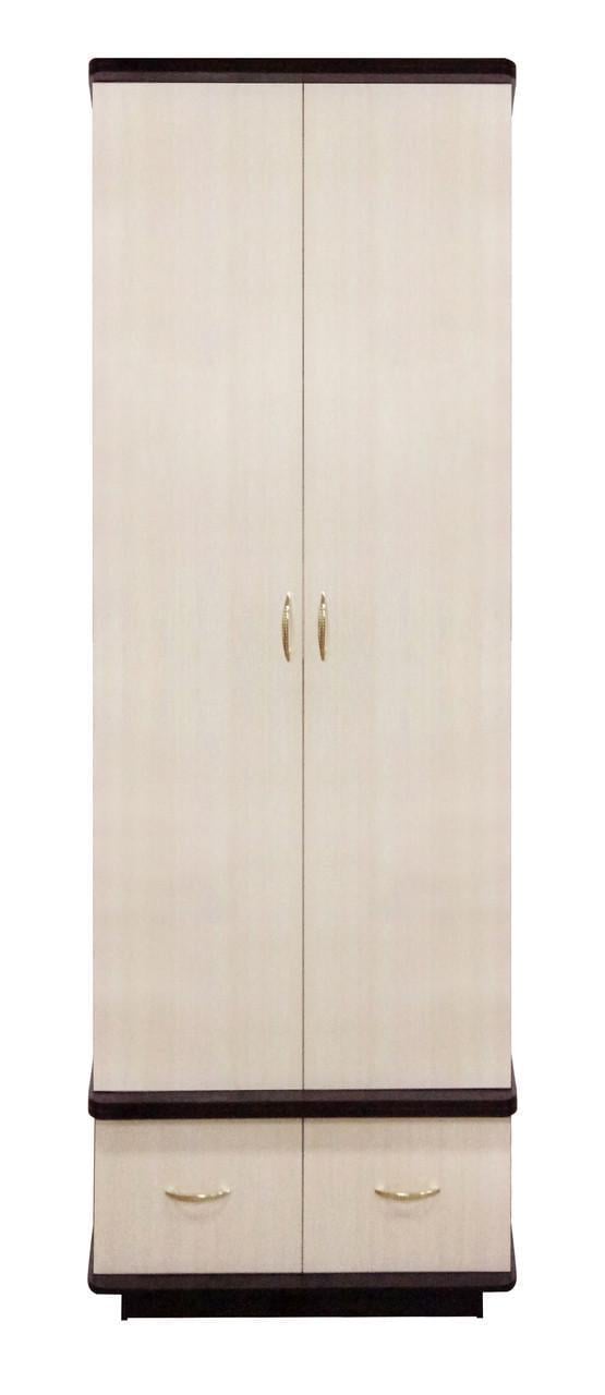 Шафа Двох-дверна МАКСІ-Меблі з 2-ма ящиками 900 Дуб молочний (11247)