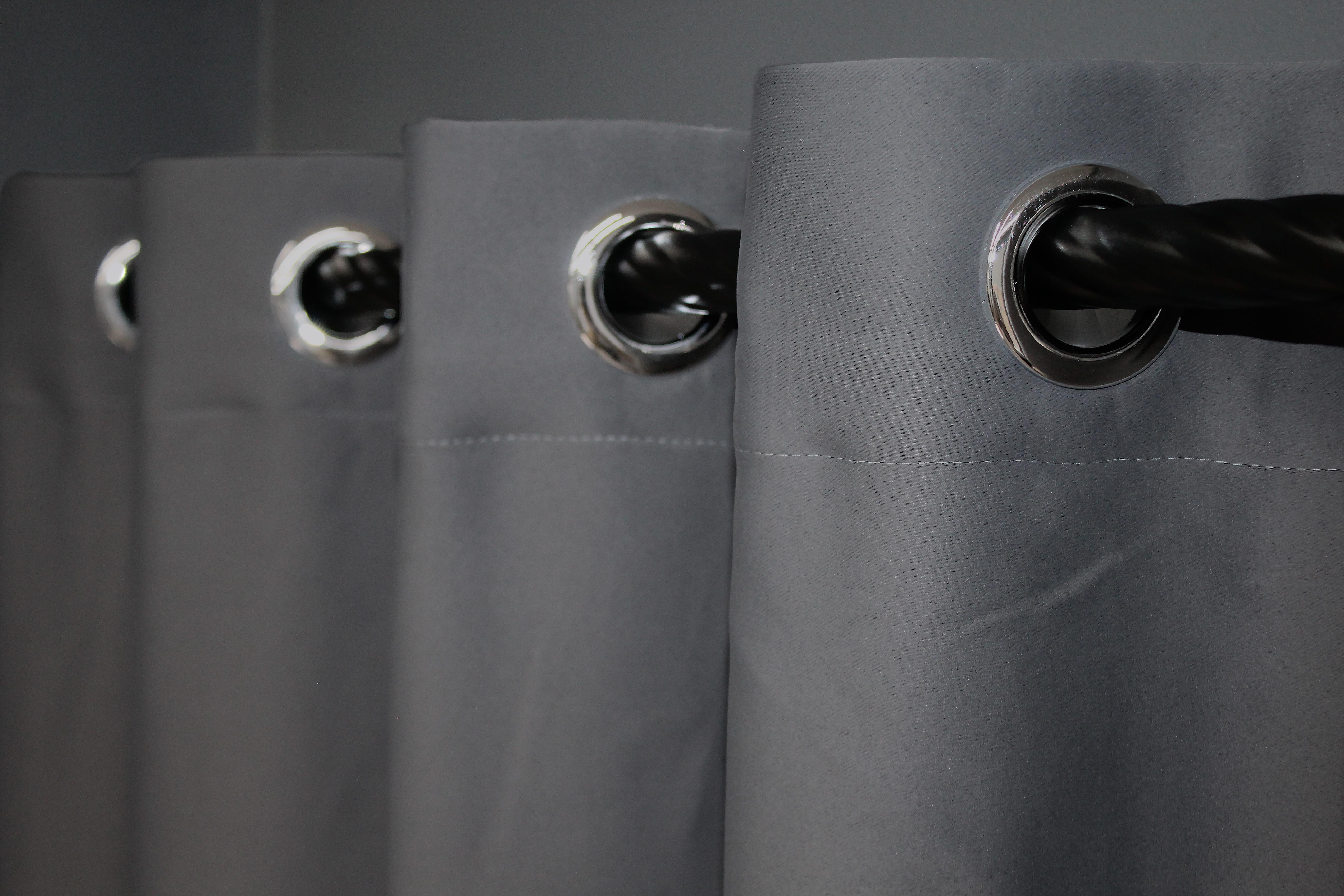 Комплект штор на люверсах VR-Textil Блекаут Bagema Rvs № 1244ш 150х250 см 2 шт. Сірий (37-0017) - фото 8 Комплект штор на люверсах VR-Textil Блекаут Bagema Rvs № 1244ш 150х250 см 2 шт. Сірий (37-0017) - фото 8