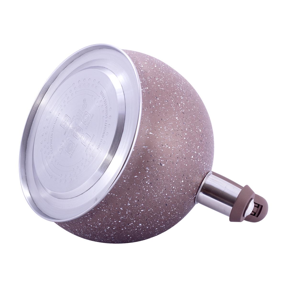 Чайник Kamille из нержавеющей стали со свистком 3 л Brown (1074 br) - фото 5 Чайник Kamille из нержавеющей стали со свистком 3 л Brown (1074 br) - фото 5