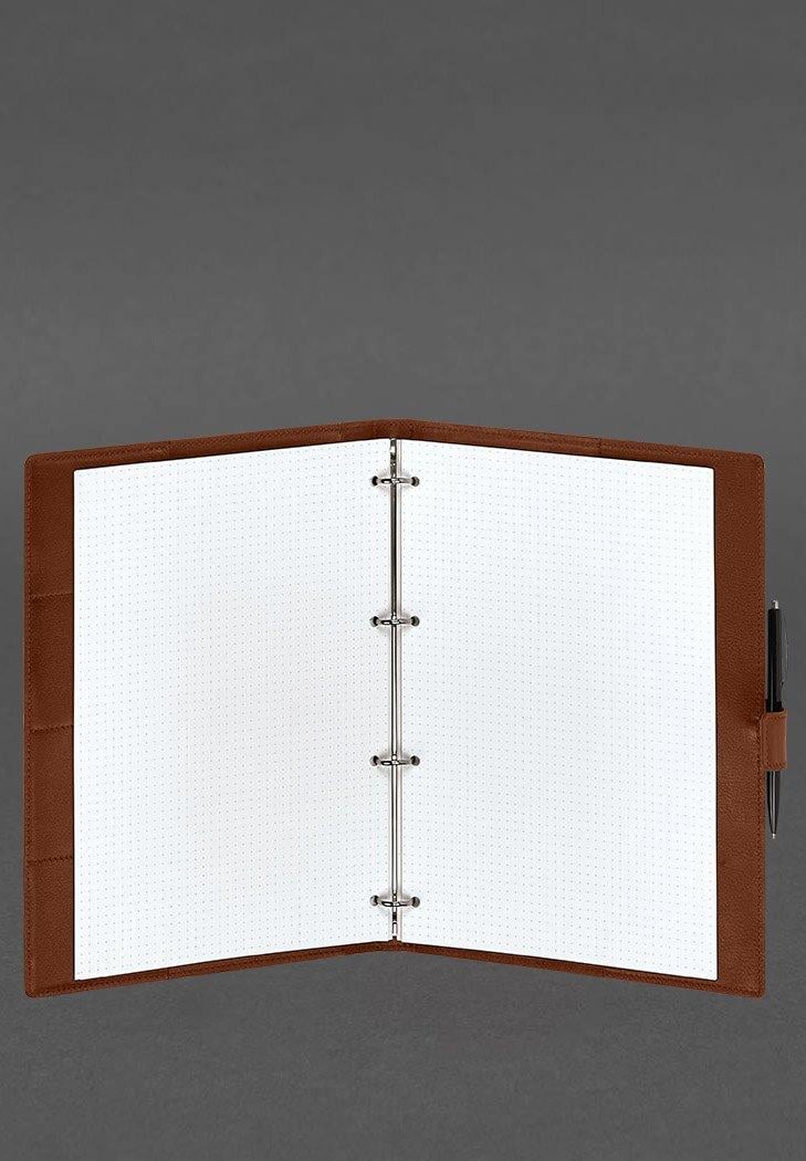 Блокнот кожаный А4 Софт-бук 9.2 Краст Светло-коричневый (A-027960) - фото 6