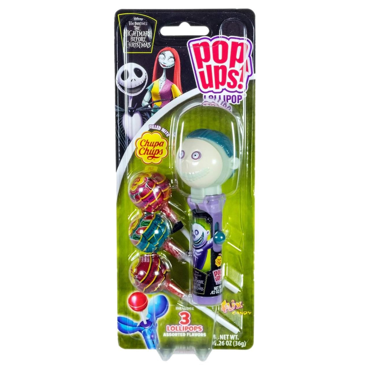 Набір Pop Ups The Nightmare Before Christmas Barrel з 3 льодяниками Chupa Chups 36 г (2359725774)