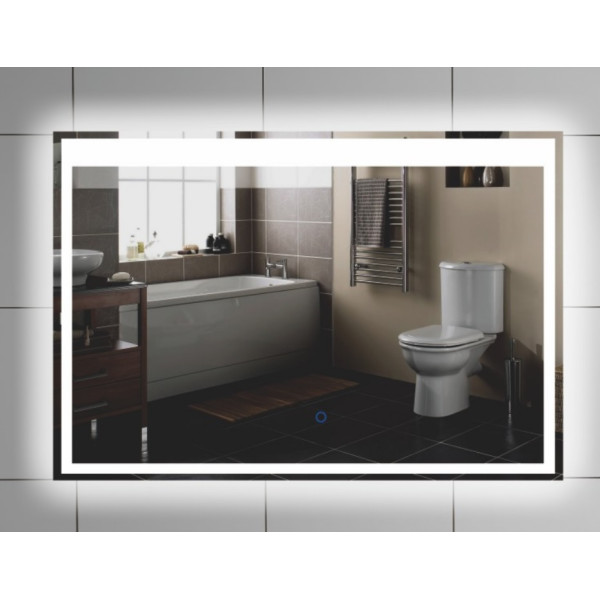 Зеркало настенное прямоугольное для ванной комнаты Insana 217 с LED-подсветкой 80х60 см (А0044934)