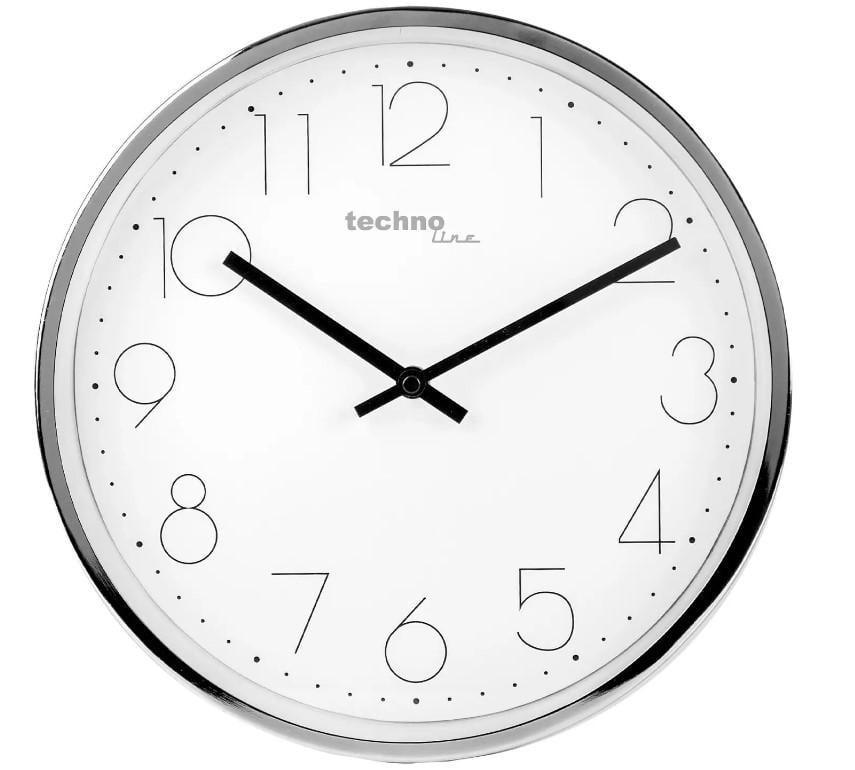Часы настенные Technoline WT7210 White/Silver (DAS301798)