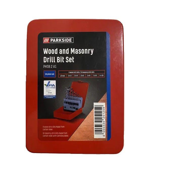 Свердла по дереву і каменю Parkside PHSB 2A1 18 пр. (0094P0006) - фото 2 Свердла по дереву і каменю Parkside PHSB 2A1 18 пр. (0094P0006) - фото 2