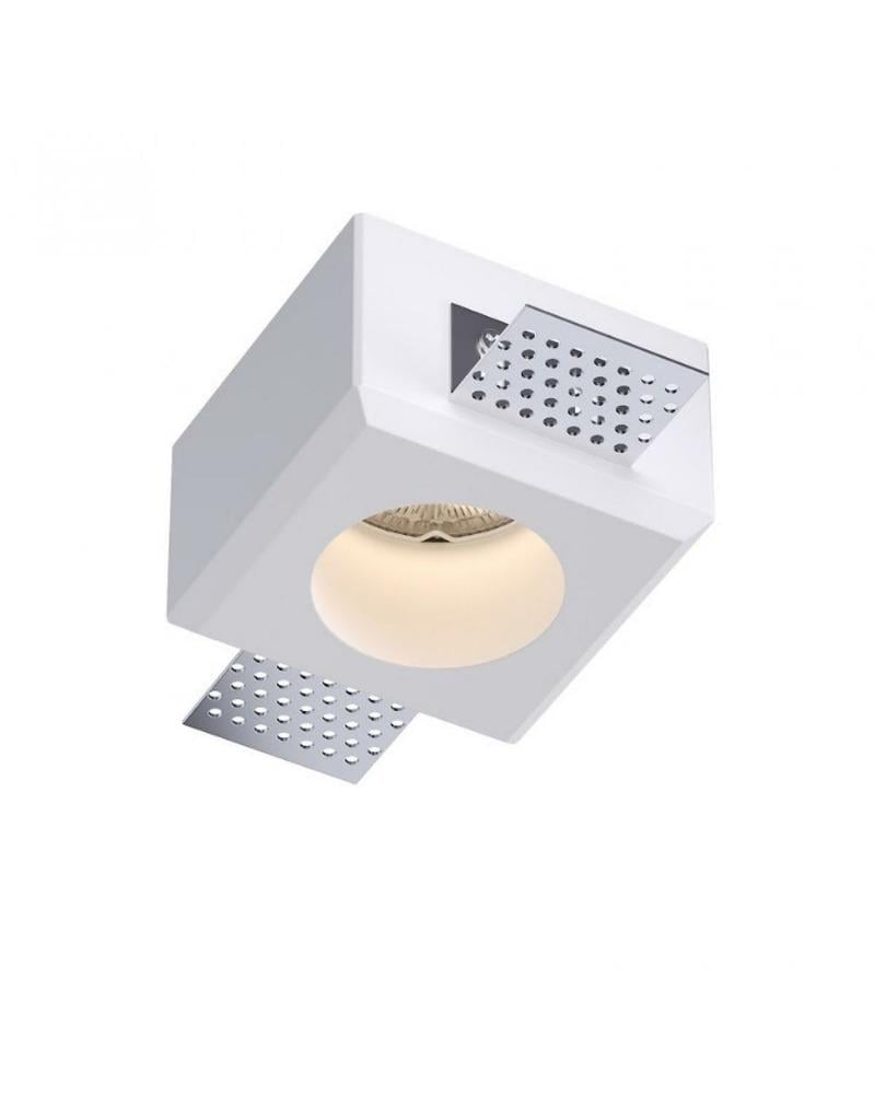 Точечный светильник врезной гипсовый Kloodi KD-GIPS SQ80 H50 GU10 10W IP20 Белый (28614159)