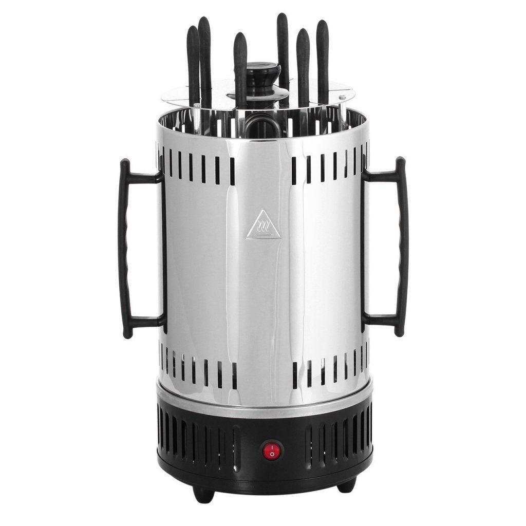 Электрошашлычница вертикальная Haeger HG-8612 на 6 шампуров 1000 Вт Cеребристый (1549888890)