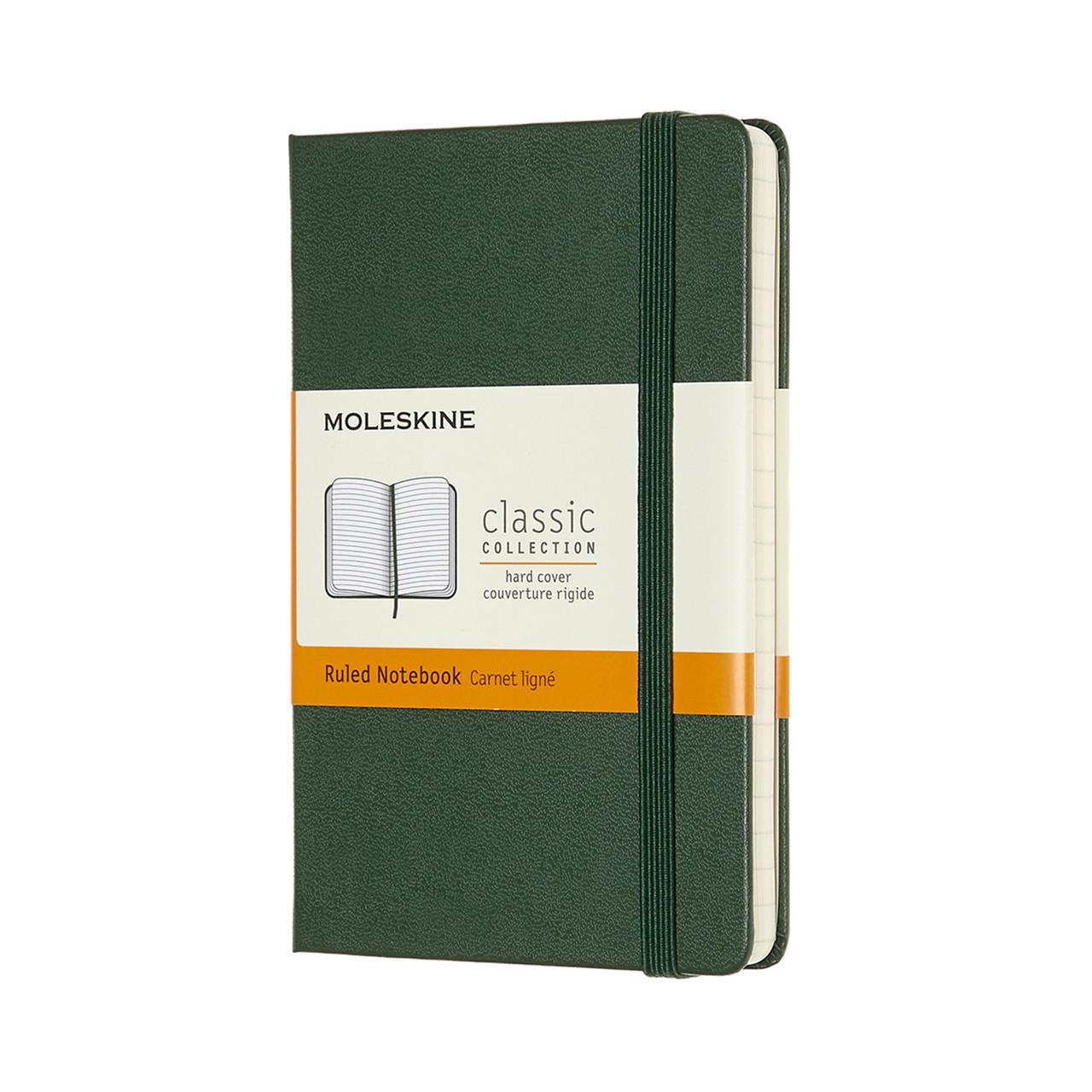 Блокнот Moleskine Classic карманный 9х14 см 192 страницы в линейку миртовый Зеленый (8058647629025)