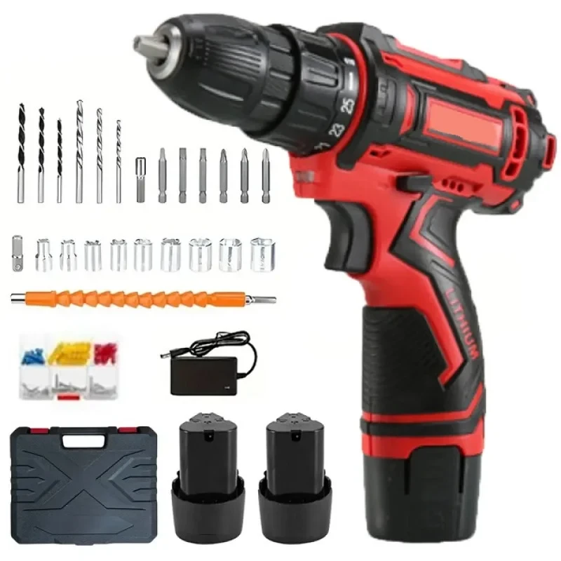 Шуруповерт аккумуляторный KRAFFTEC с насадками 24V (MX-00009541)