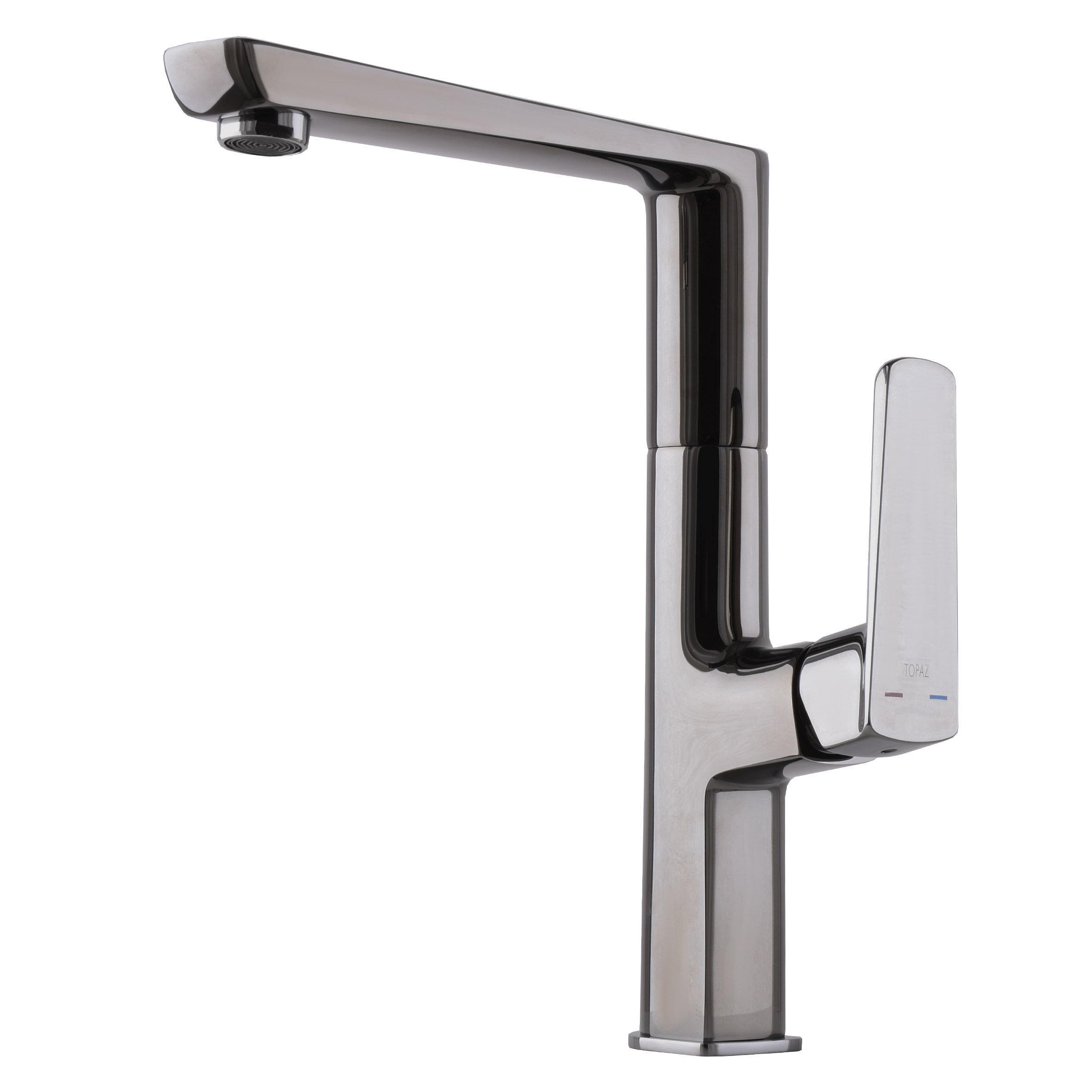 Смеситель для кухни TOPAZ LEXI TL 21401-H57-GB cartridge D25 шланги 55 см Черный/Хром (21323114)