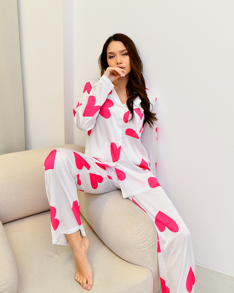 Пижама женская Модельер 8194 р. 42 Бело-розовый (11877) - фото 3