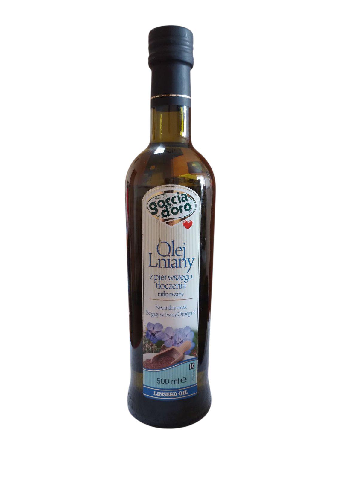 Олія лляна Goccia D'oro 0,5 л