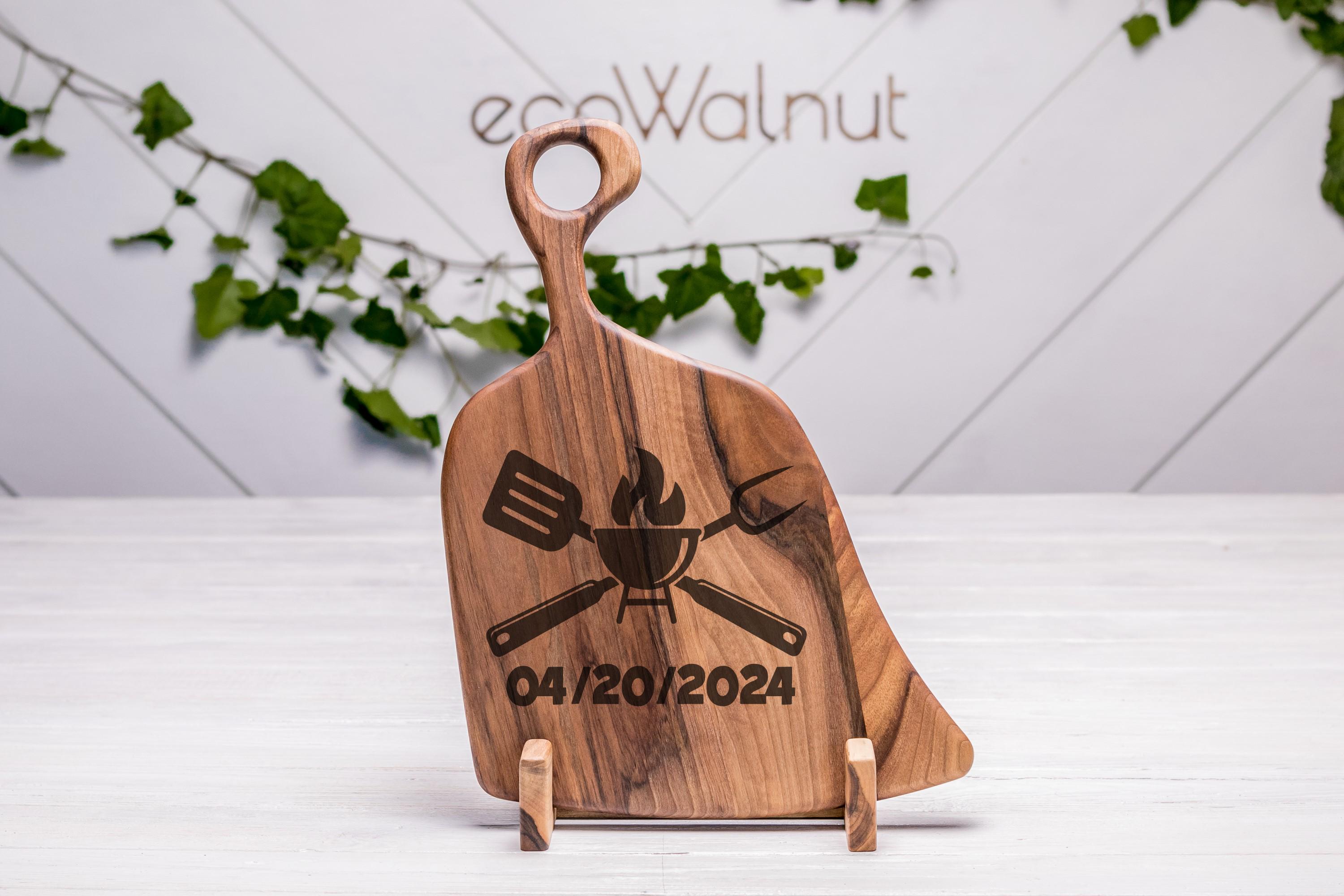 Доска кухонная EcoWalnut именная с гравированием M (EK-4.1)