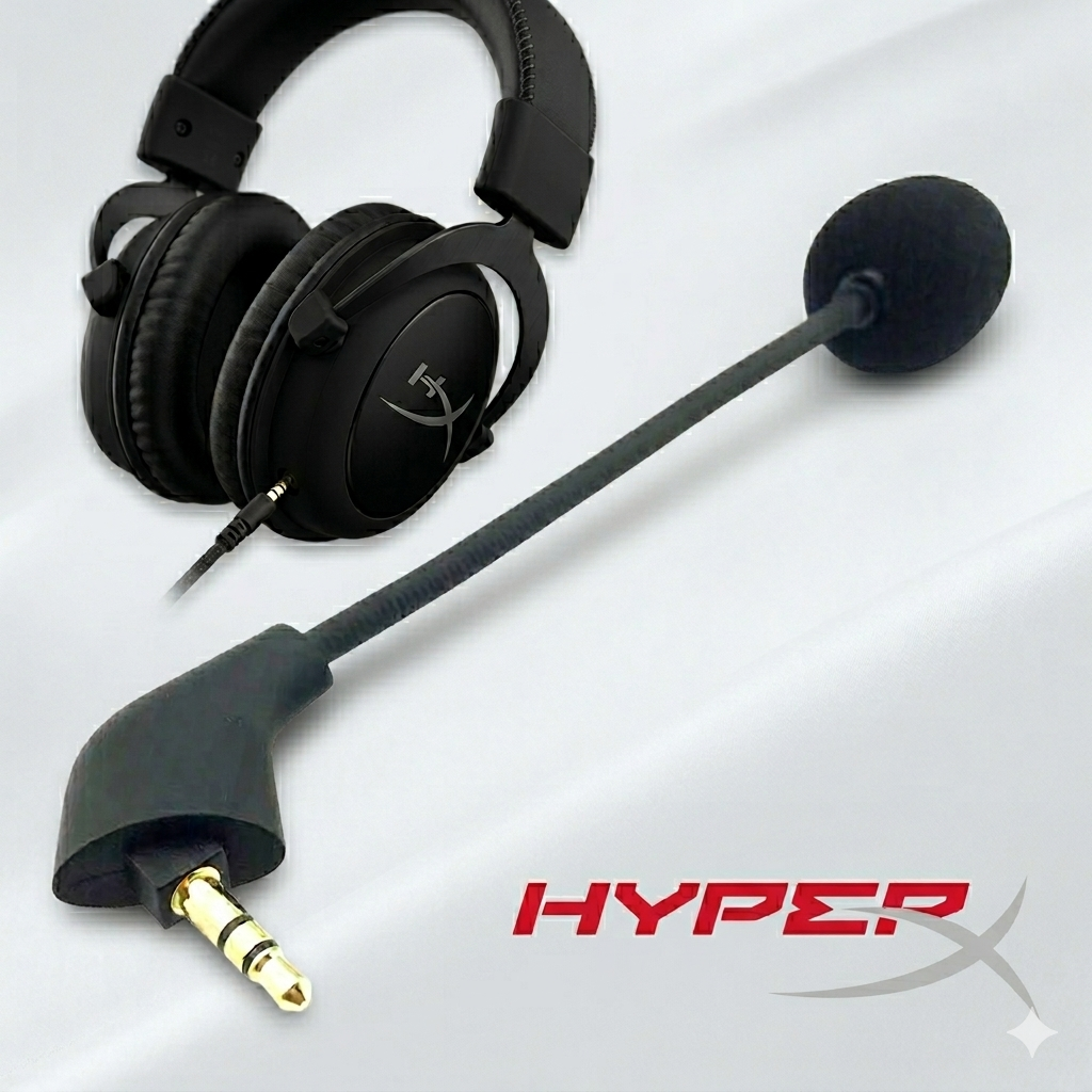 Микрофон для наушников HyperX Cloud/CloudX/Cloud Core/Cloud II/Pro Silver - фото 3