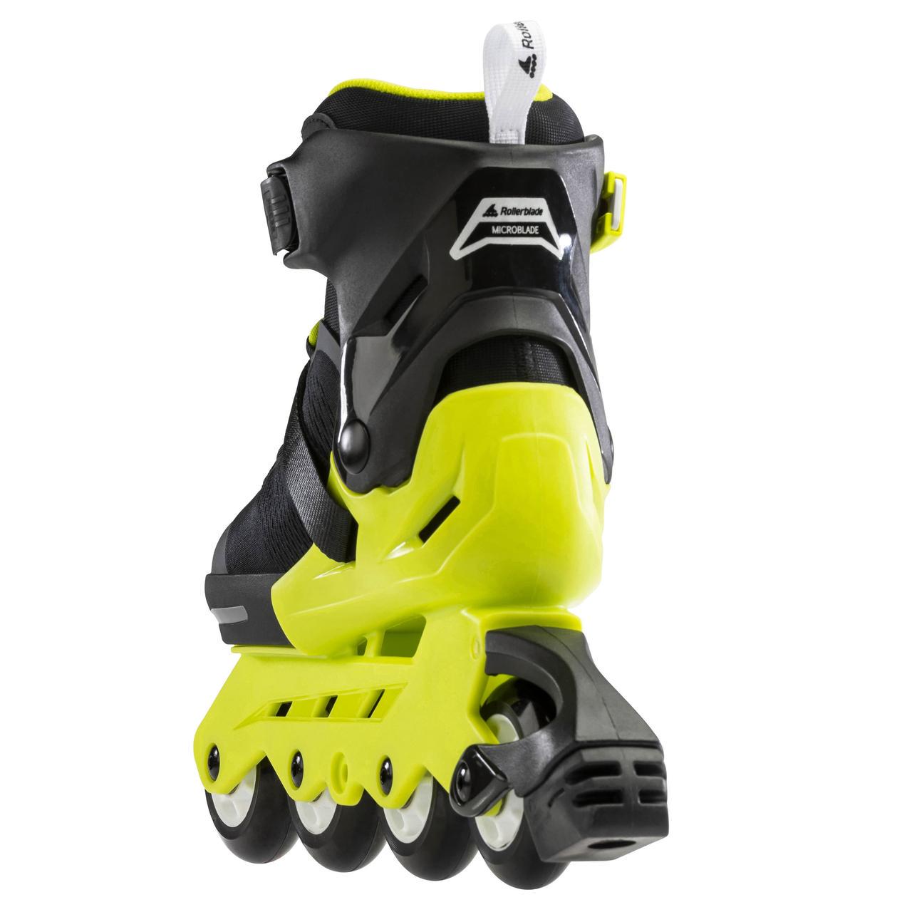 Ролики дитячі Rollerblade Microblade Neon Yellow 2021 28/32 Чорний/Жовтий - фото 6